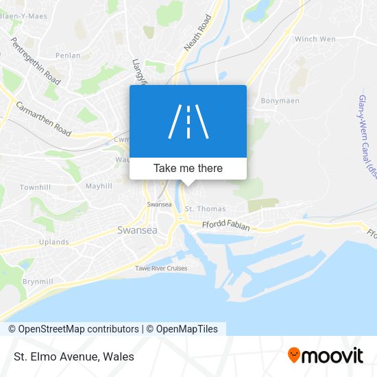 St. Elmo Avenue map