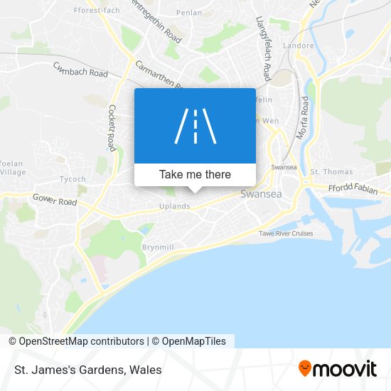 St. James's Gardens map