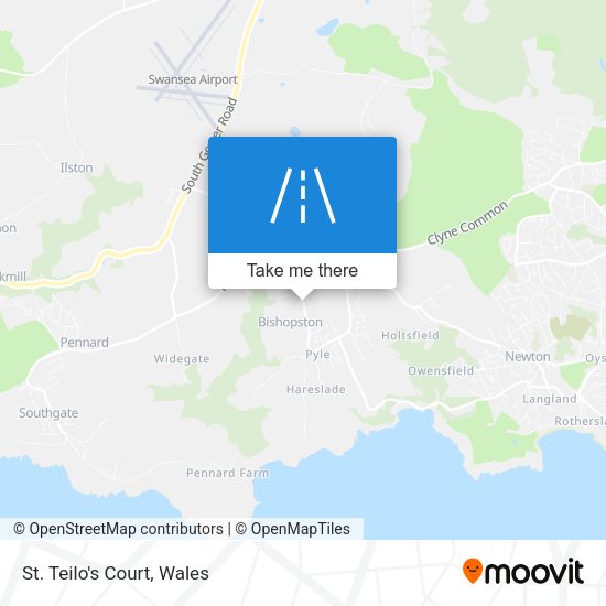 St. Teilo's Court map