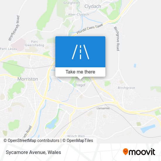 Sycamore Avenue map
