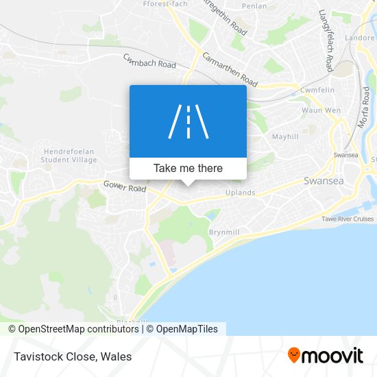 Tavistock Close map