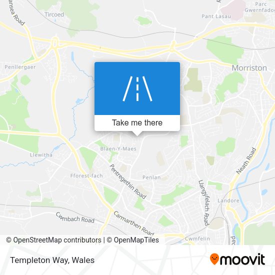 Templeton Way map