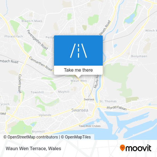 Waun Wen Terrace map