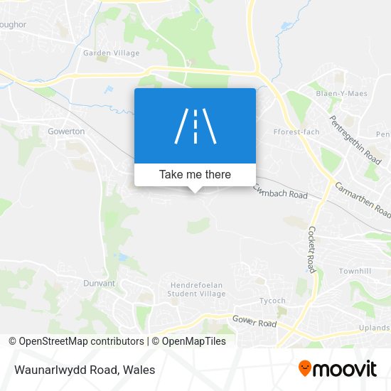 Waunarlwydd Road map