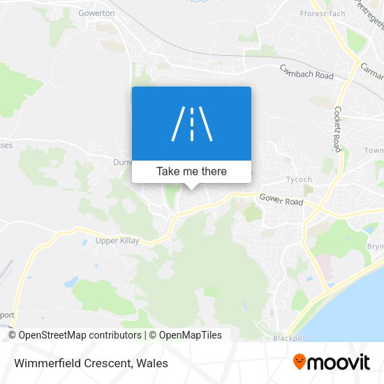 Wimmerfield Crescent map