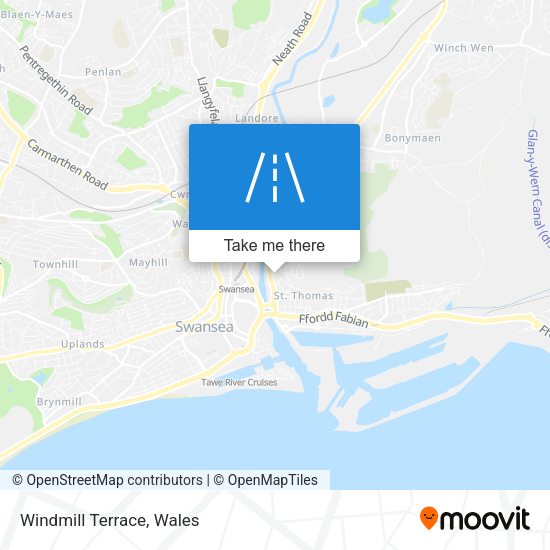 Windmill Terrace map