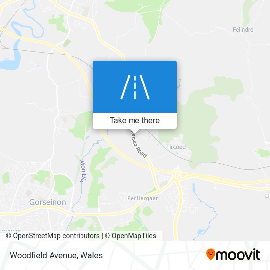 Woodfield Avenue map