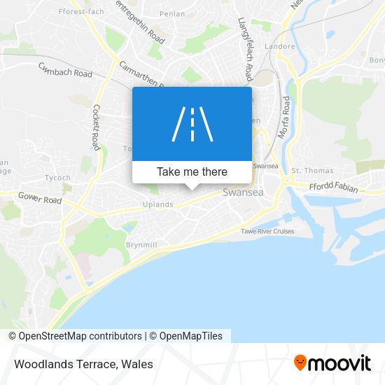 Woodlands Terrace map