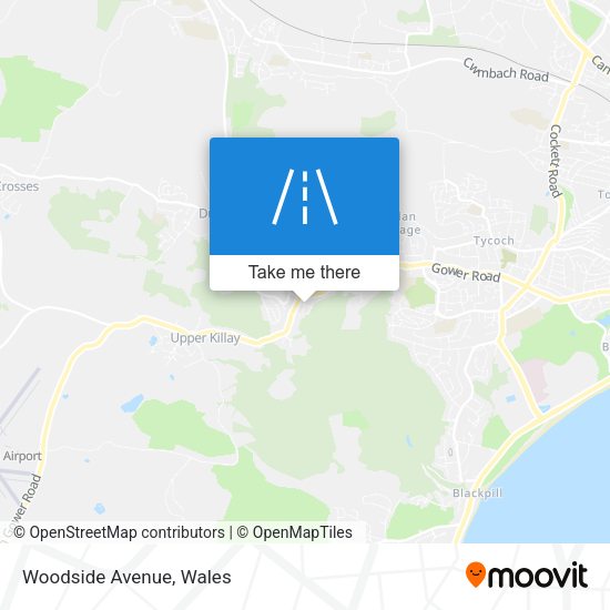 Woodside Avenue map