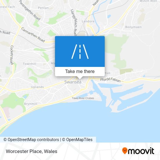 Worcester Place map