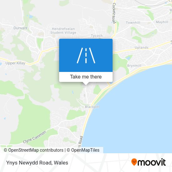 Ynys Newydd Road map