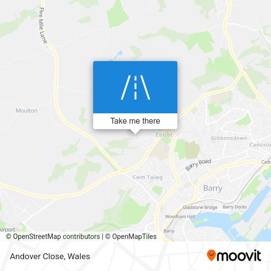 Andover Close map