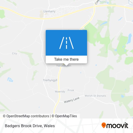 Badgers Brook Drive map
