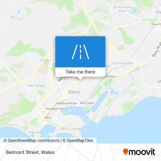 Belmont Street map