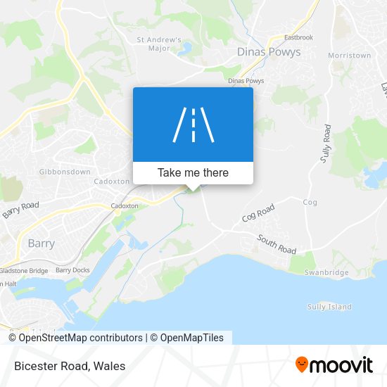 Bicester Road map