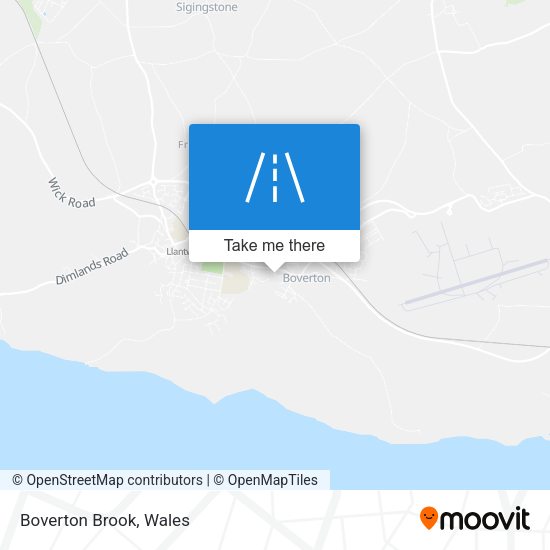Boverton Brook map