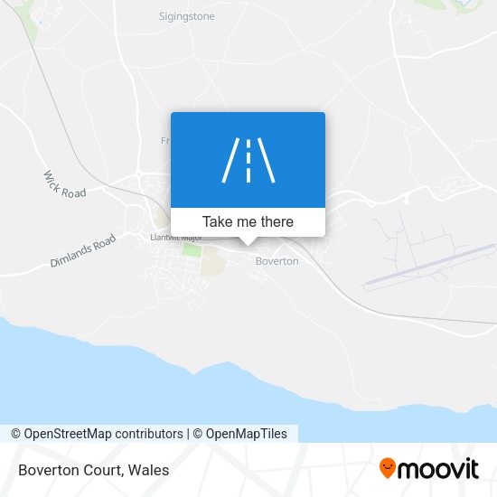 Boverton Court map