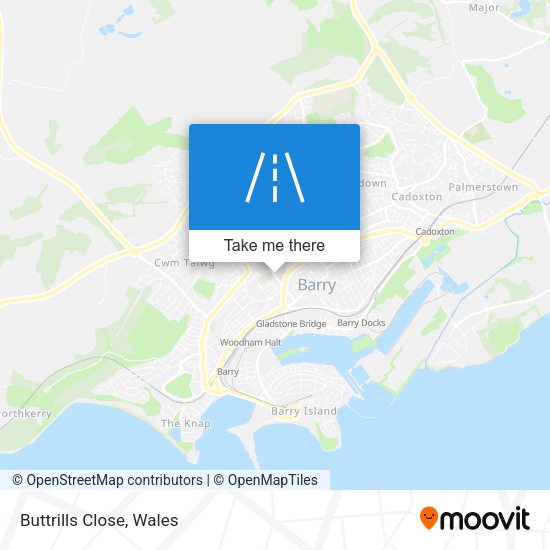 Buttrills Close map
