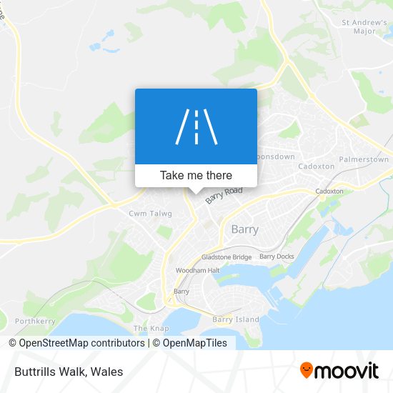 Buttrills Walk map