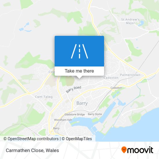 Carmathen Close map