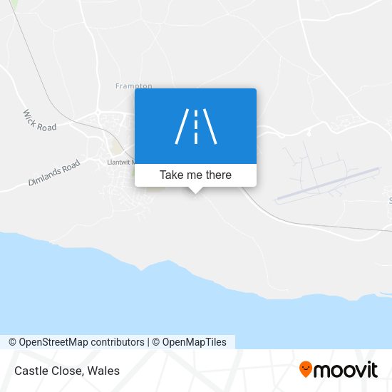 Castle Close map