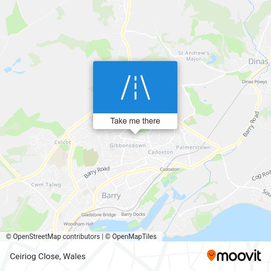 Ceiriog Close map