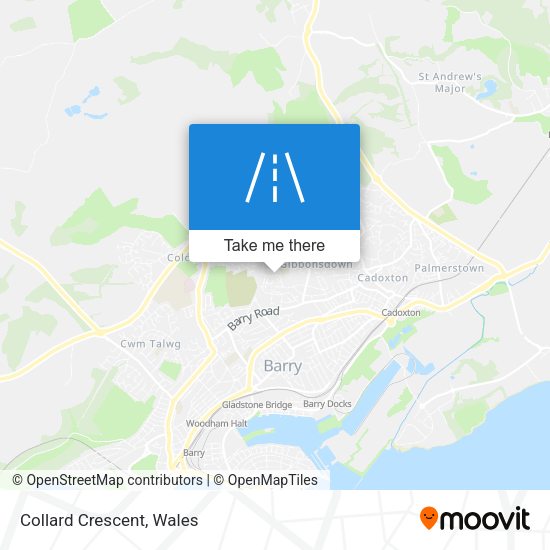 Collard Crescent map