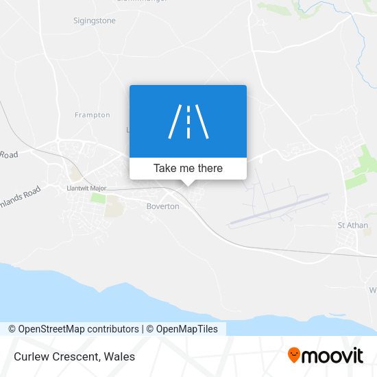 Curlew Crescent map