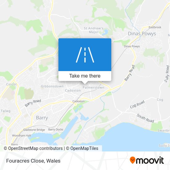 Fouracres Close map