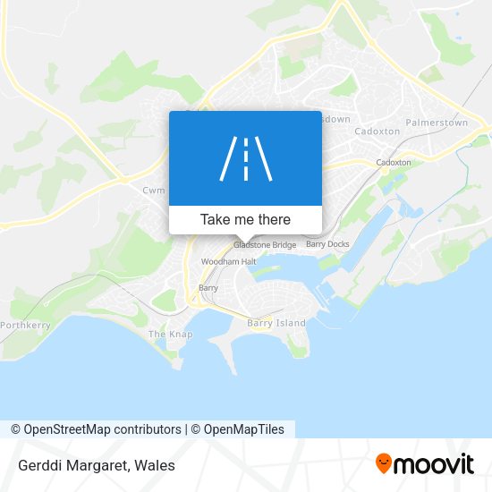 Gerddi Margaret map