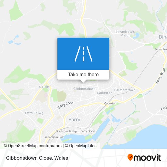 Gibbonsdown Close map