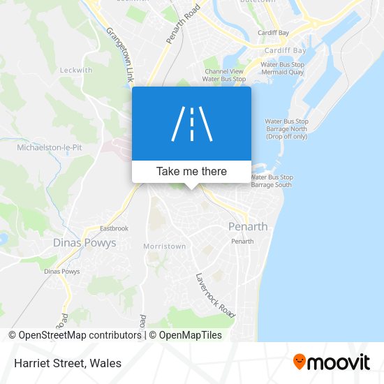 Harriet Street map