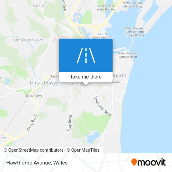 Hawthorne Avenue map