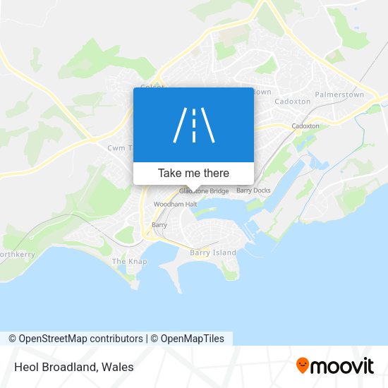 Heol Broadland map