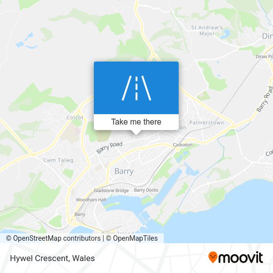 Hywel Crescent map