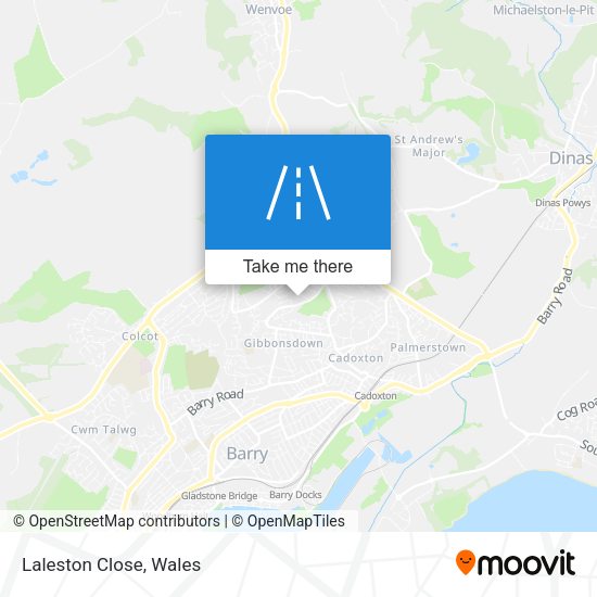 Laleston Close map