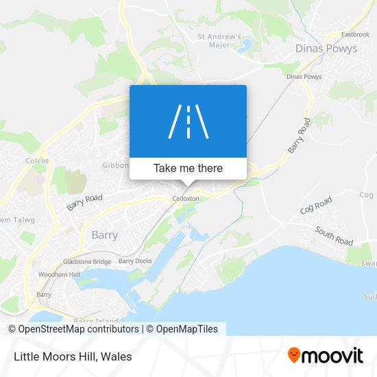 Little Moors Hill map