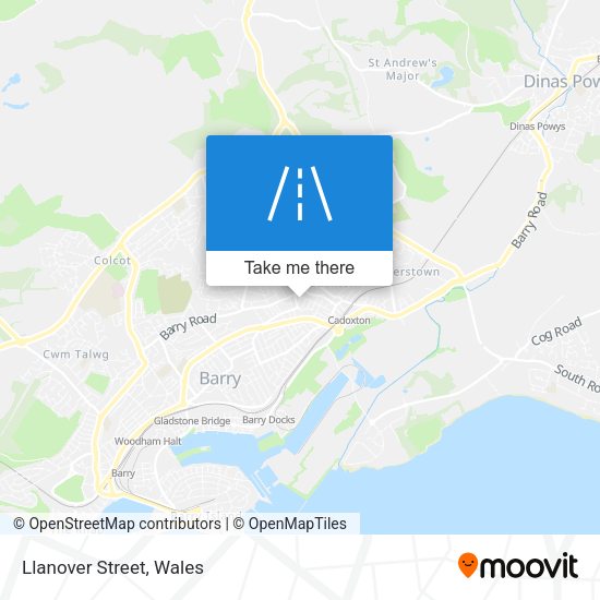 Llanover Street map