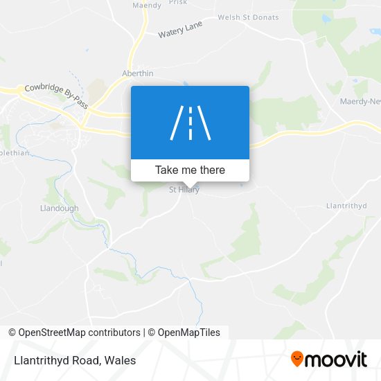 Llantrithyd Road map