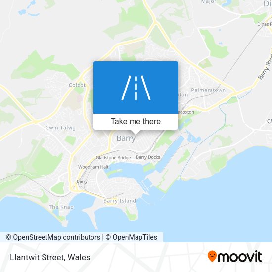 Llantwit Street map
