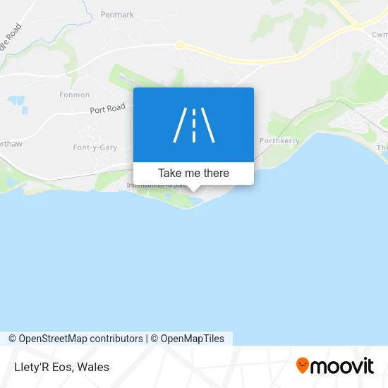 Llety'R Eos map