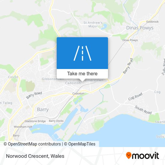 Norwood Crescent map
