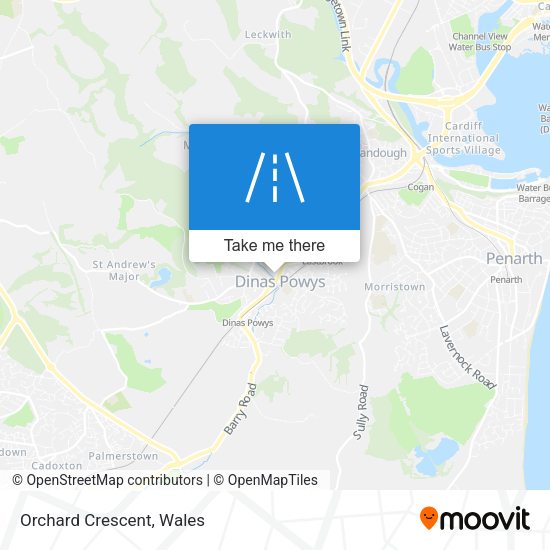 Orchard Crescent map