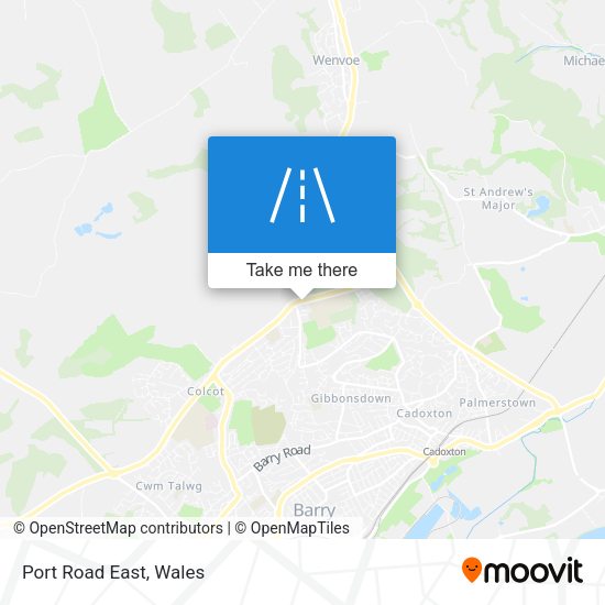 Port Road East map