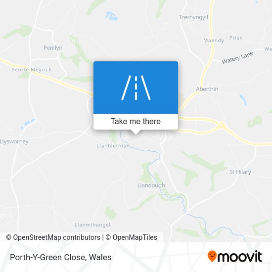 Porth-Y-Green Close map