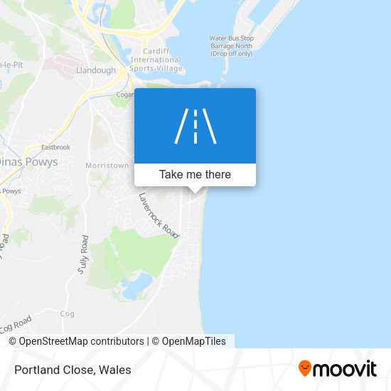 Portland Close map