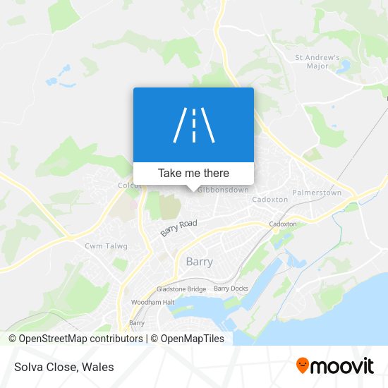 Solva Close map