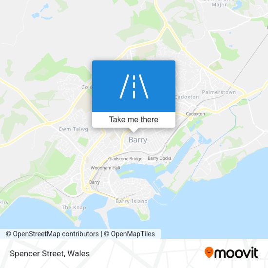 Spencer Street map