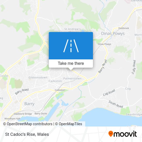 St Cadoc's Rise map