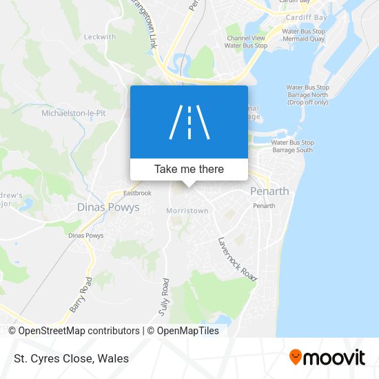 St. Cyres Close map